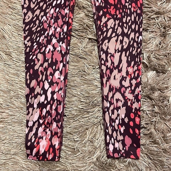 FILA High Rise Multicolor Black & Pink Leggings - Picture 3 of 9